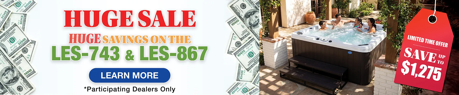 Calspas hot tub being used in a family setting - New Albany